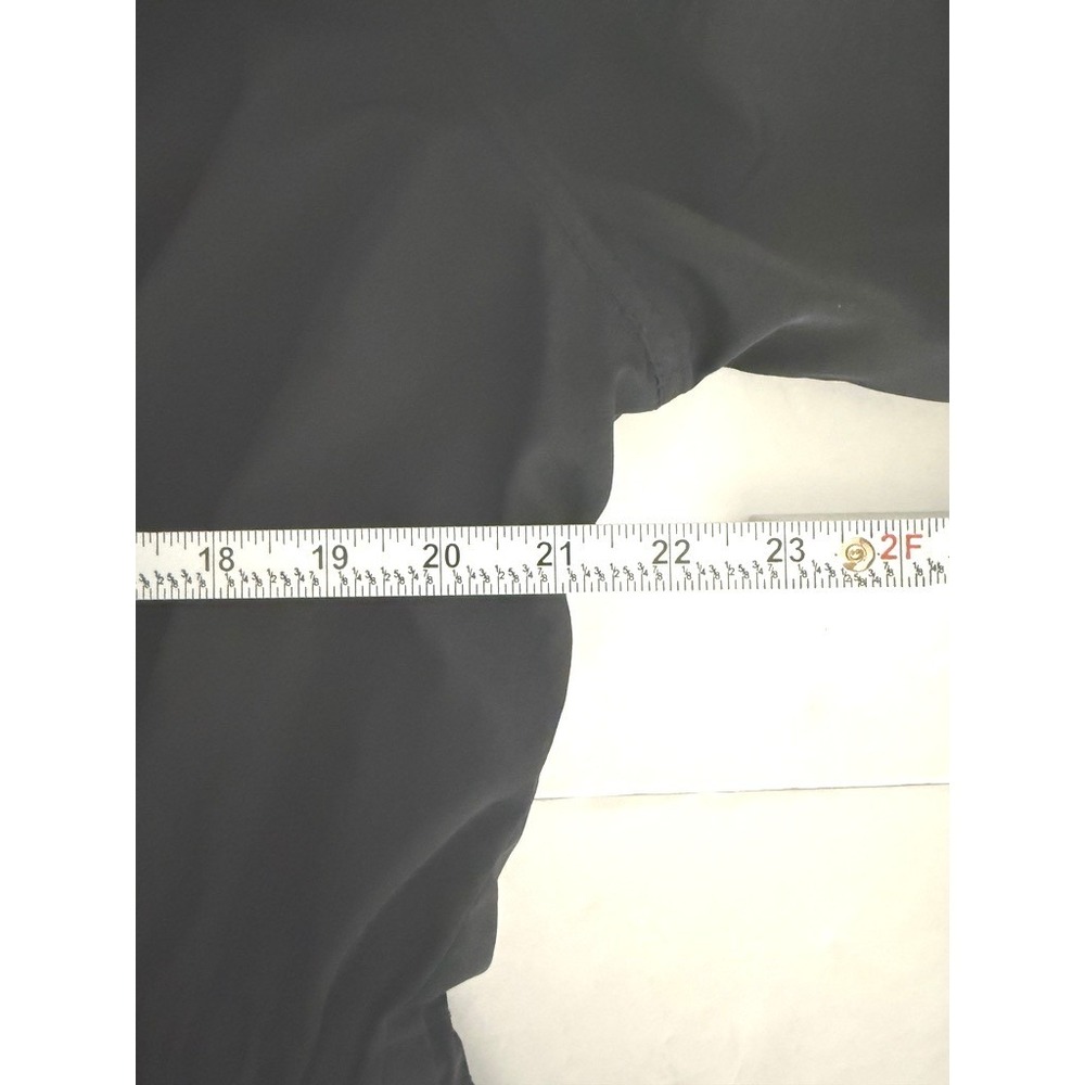 Athleta Womens Black Hooded Windbreaker Jacket Cinched Waist Full Zip Size Large - Picture 7 of 10